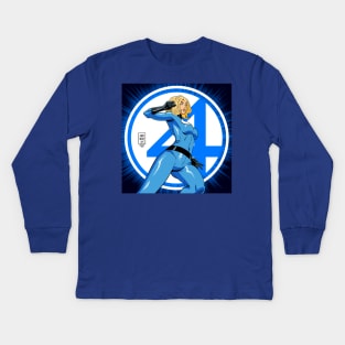 Invisible Woman Kids Long Sleeve T-Shirt